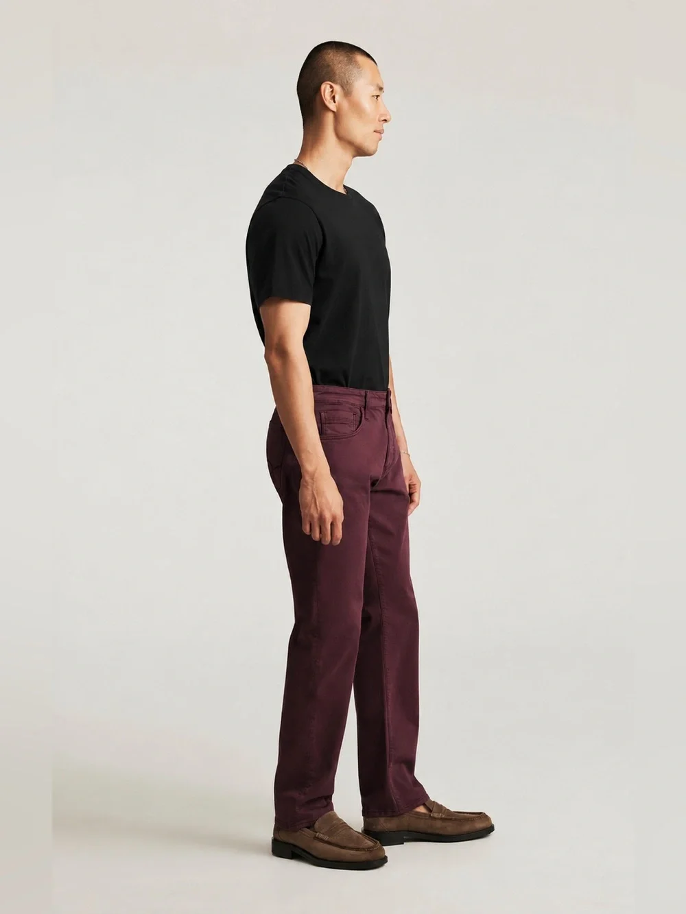 Mavi Men's Brown-Plum Zach Regular Rise Medium Stretch Straight Leg Jeans 38X30